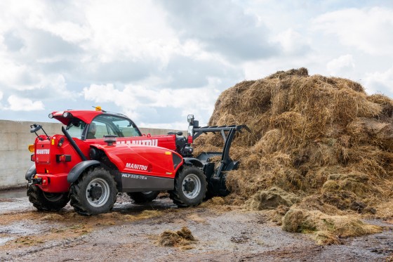 MANITOU MLT series telescopic loader specially designed for agricultural activities.