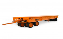 Ritininės MAFI platformos sunkiems kroviniams transportuoti.