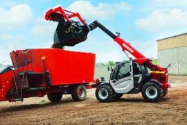 MANITOU MLT series telescopic loaders specially designed for agricultural activities.