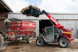 MLT series MANITOU telescopic loaders specially designed for agricultural activities.