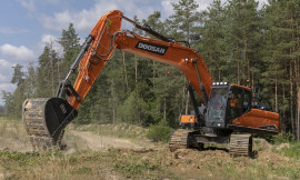 Vikšrinis ekskavatorius DOOSAN DX300LC-7 naudoja DOOSAN D-ECOPOWER technologiją.