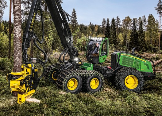 JOHN DEERE forest machinery – biggest harvester model 1470G