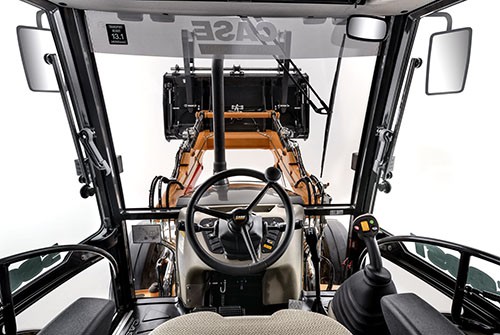 CASE backhoe loaders cab. 