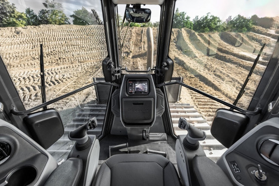 DEVELON Dozer DD130 is designed for optimal visibility.