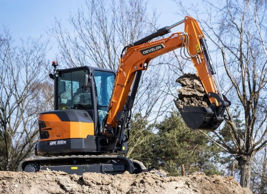 DEVELON Mini Excavator DX55R-7.