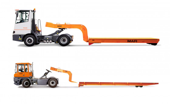 MAFI roll / cargo trailers – transport various goods in ports and industry. 