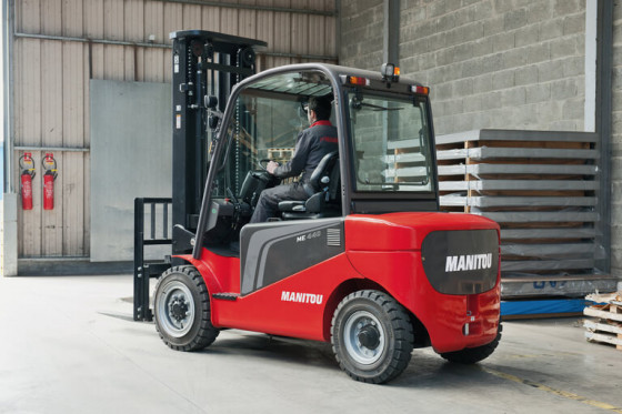 MANITOU ME range of electric forklift trucks. 