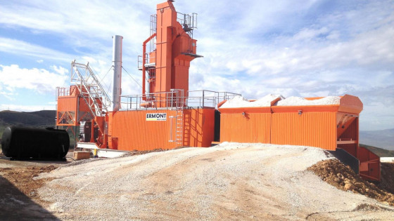 MARINI-ERMONT mobile, transferable and stationary continuous asphalt plants.