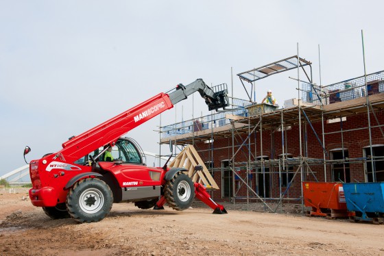 MANITOU MT series telehandlers are specially designed for the construction sector. 