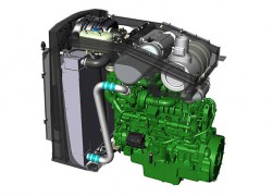 JOHN DEERE G-serijos medkirtėse EURO4/FT4 išmetamųjų dujų emisijos standartą atitinkantys varikliai.