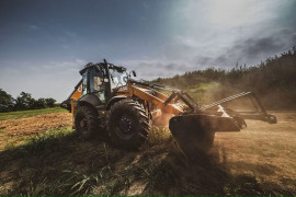 CASE backhoe loader 695SV. 