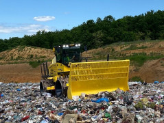 BOMAG refuse compactor.