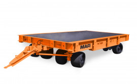 MAFI roll / cargo trailers in maritime and industrial applications. 