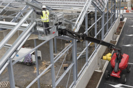 MANITOU TJ series aerial work platform is off-road model with working height up to 27.7 metres.