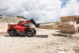 MANITOU MHT series telehandler for heavy loads.