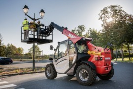 MT serijos MANITOU teleskopiniai krautuvai sukurti statybų sektoriui. 