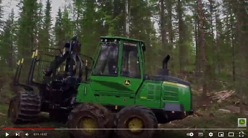 Medvežė JOHN DEERE 1110G video